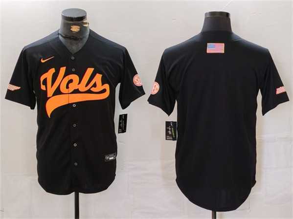 Mens Tennessee Volunteers Black Stitched Jersey